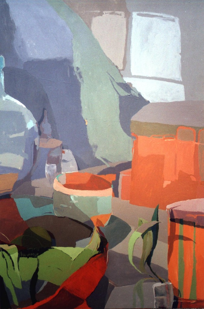 LA PECERA, acrílico/lienzo, 195x130 cm, 2000