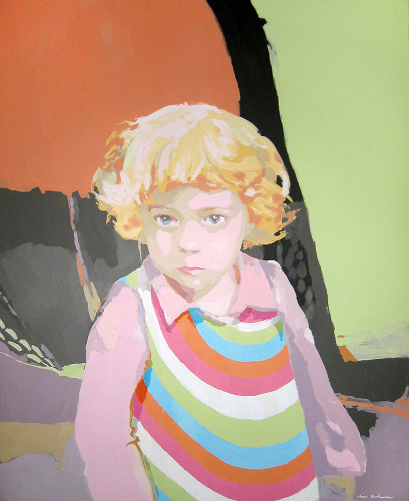 LEIRE POP TRAIT, acrílico/lienzo, 100x81 cm, 2004