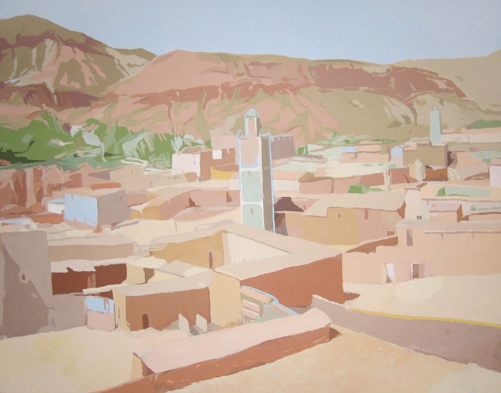 [08] MINARETES (valle del Ziz), acrílico/lienzo, 114x146 cm