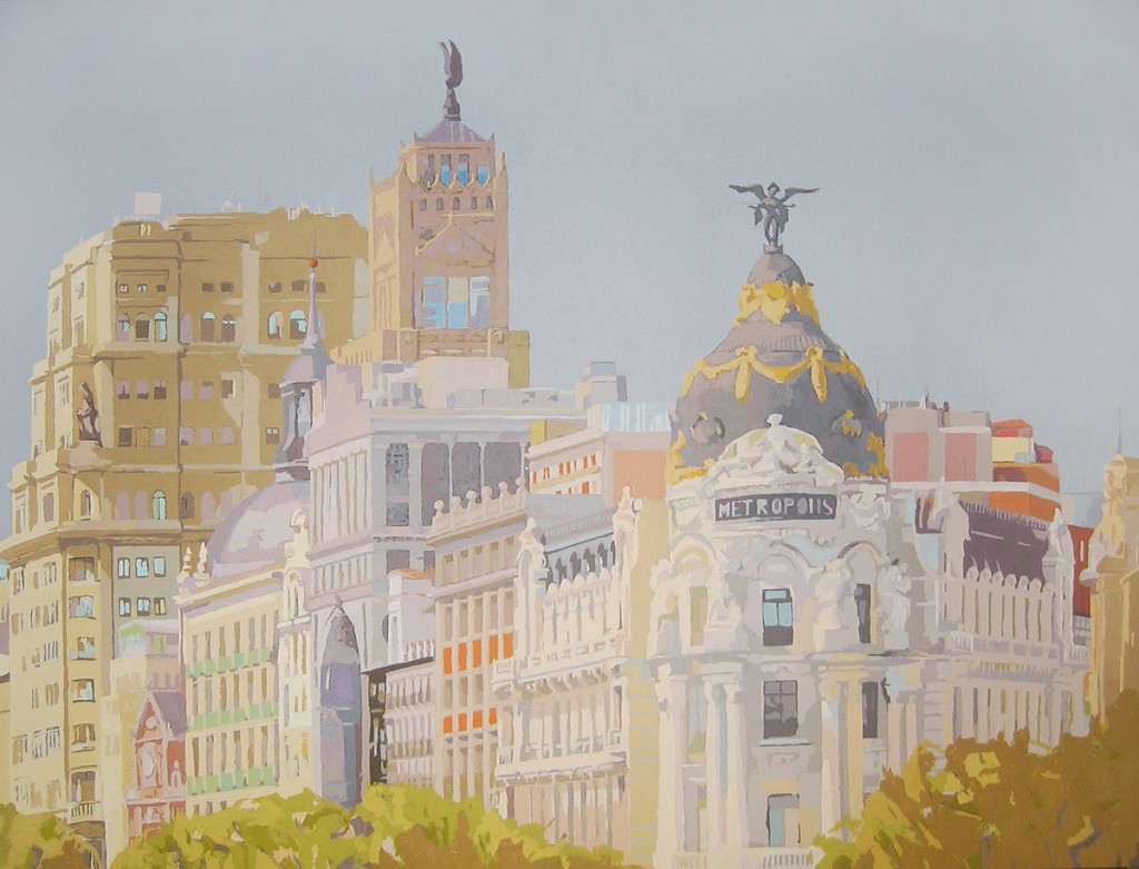 [25] MADRID METRÓPOLIS, acrílico/lienzo, 89x116 cm