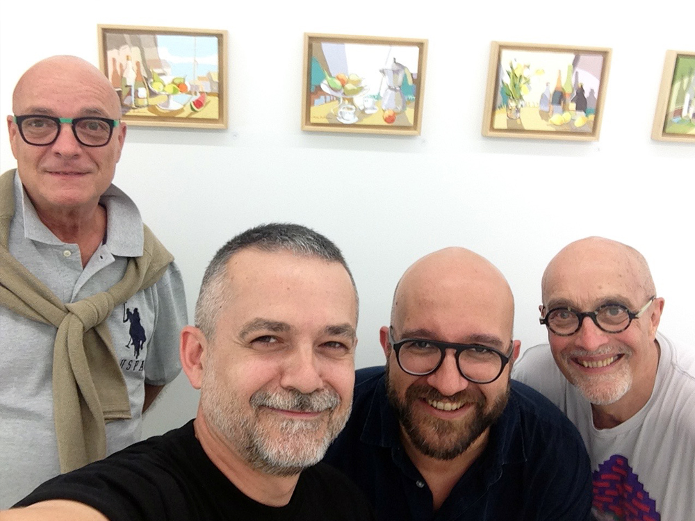 Galerie François Fontaine - 23 julio 2016 - 13 - Con Jean-Marc Logoz, Ramón de Juan y François Fontaine