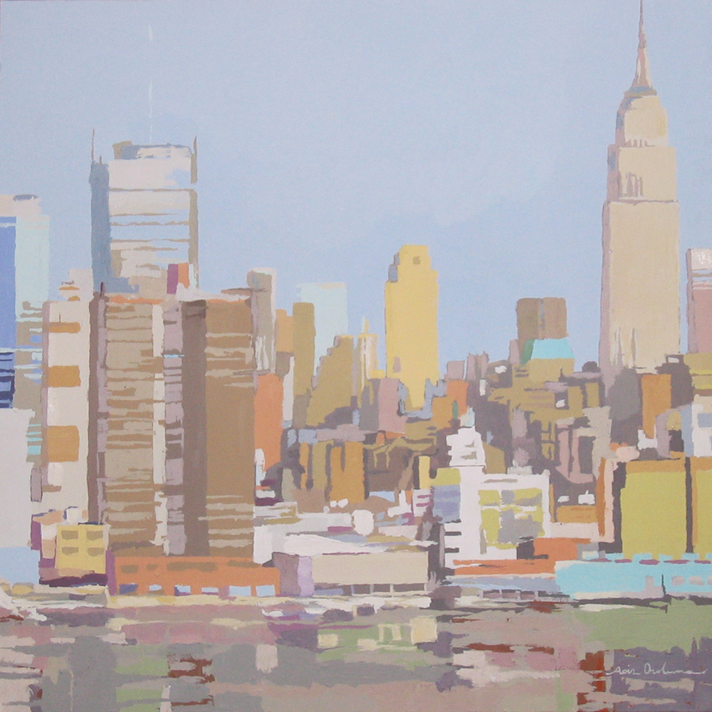 [01] EMPIRE DESDE EL HUDSON I, acrílico/lienzo, 50x50 cm